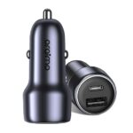 Oraimo Bullet 48W Car Charger | Dual Output Car Adapter | Type-C PD 30W + QC 3.0 Fast Charging | Model OCC-73D