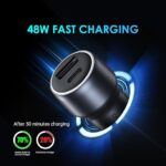 Oraimo Bullet 48W Car Charger | Dual Output Car Adapter | Type-C PD 30W + QC 3.0 Fast Charging | Model OCC-73D - Image 4