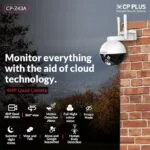 CP Plus Ezykam+ CP-Z43A Color PT Wi-Fi Smart Camera with 360° View & Night Vision - Image 2
