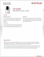 CP Plus Ezykam+ E28A Smart Wi-Fi Home Security Camera with Motion Detection & Two-Way Audio - Image 4