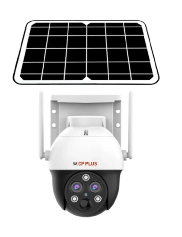 CP Plus DUO EZ-S33R-D Solar Wi-Fi Security Camera with Dual Lens & Night Vision
