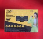 Digitek DWM-101 PRO 2-in-1 Wireless Microphone System | Dual Transmitters + Receiver | 100m Range | Noise Cancellation | For Smartphones, Cameras & Laptops