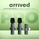 Digitek DWM-008 PRO Wireless Microphone Kit – Dual Mic + Type-C Receiver (2.4 GHz, 20 m Range) - Image 2