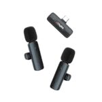 Digitek DWM-008 PRO Wireless Microphone Kit – Dual Mic + Type-C Receiver (2.4 GHz, 20 m Range)
