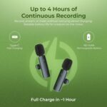 Digitek DWM-008 PRO Wireless Microphone Kit – Dual Mic + Type-C Receiver (2.4 GHz, 20 m Range) - Image 4