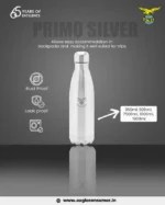 Eagle Primo Silver 1000 ml Stainless Steel Vacuum Flask — Hot & Cold Insulated - Image 3