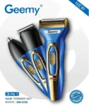 Geemy GM-6259 3-in-1 Cordless Grooming Kit — Hair, Beard & Nose Trimmer