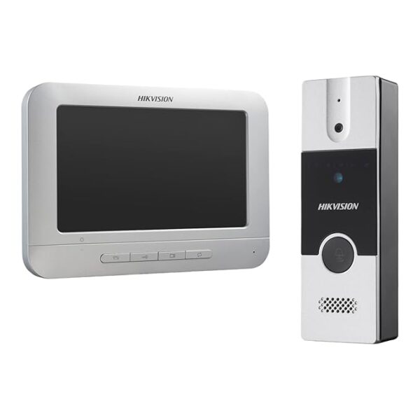 Hikvision DS-KIS204T Video Door Phone with 7-Inch Indoor Screen & Two-Way Communication