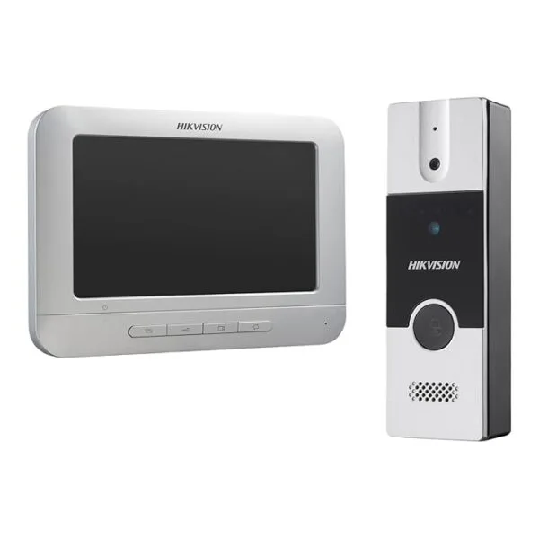 Hikvision DS-KIS204T Video Door Phone with 7-Inch Indoor Screen & Two-Way Communication