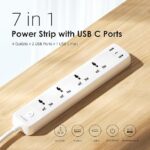 Oraimo PowerHub 2 Power Strip | 2500W Heavy-Duty Extension Board with USB & Type-C Ports | Model OWS-i351 - Image 3