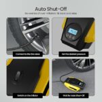 Portronics Vayu Lite 150 PSI Portable Tyre Inflator — 12V DC, LED Display & Auto Shut-Off - Image 3