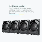 Zebronics BTRUCF 4.1 Channel Rainbow Bluetooth Multimedia Speaker with RGB Lights - Image 5