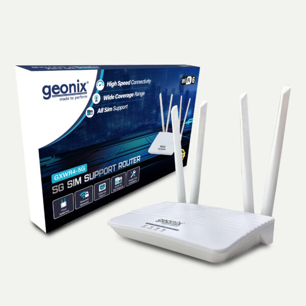 Geonix GXWR4-5G SIM Support Router | 4G/5G SIM Router with High-Speed Connectivity