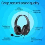HP H120 Stereo USB Headset | USB-A Wired Headset with Mic & 40mm Drivers - Image 5