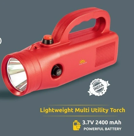 MS-324+ Rechargeable 2W LED Emergency Lamp/Torch | Portable, Bright, Long Backup |