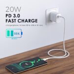 Oraimo 20W Type C Fast Charger Pd 3.0 Usb C Wall Adapter Compatible For Samsung Galaxy S22 S21/S21+/S21 Ultra/S20/S20+/S20 Fe/Note 20 Ultra/10, Google Pixel 6/5/4, White - Image 2