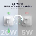 Oraimo 20W Type C Fast Charger Pd 3.0 Usb C Wall Adapter Compatible For Samsung Galaxy S22 S21/S21+/S21 Ultra/S20/S20+/S20 Fe/Note 20 Ultra/10, Google Pixel 6/5/4, White - Image 6