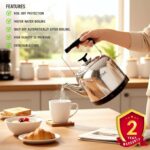 Baltra Electric Kettle 1500 W | Fast Boil, Water Boiler For Hot Drinks | Stainless Steel | 2 Years Warranty
