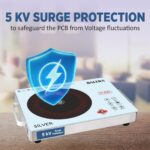 Baltra-2400W-Infrared-Cooktop-Touch-Panel-Silver-BIC-167-Premium-Electric-SS-Cooker-with-Free-Grill-2-year-Manufacturer-Warranty