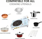 Baltra 2400W Infrared Cooktop Touch Panel | Silver BIC-167 | Premium Electric SS Cooker with Free Grill | 2-year Manufacturer Warranty - Image 2