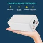 ERD 40000mAh 25W Fast Charging Power Bank with USB + Type-C Port | PB-193| 4 Output Ports | PD Supported - Image 5