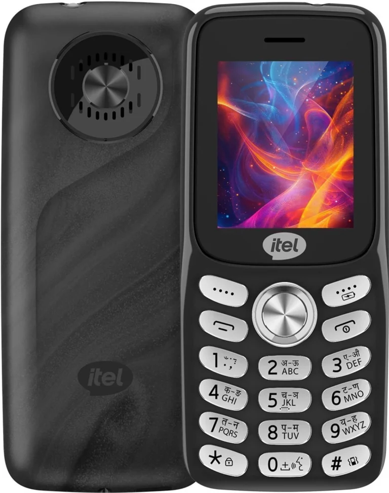 Itel it2165C Keypad Mobile Phone with Type-C Charger, Free Back Cover, Wireless FM & 1200mAh Battery
