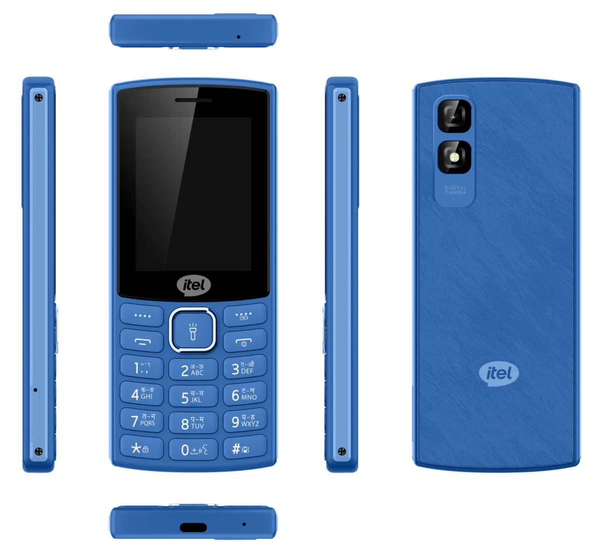 itel Aqua Keypad Mobile Phone | IPX7 Water Resistant | Type-C Charging | AI-ENC Noise Cancellation | Model it6133 | Free Shipping